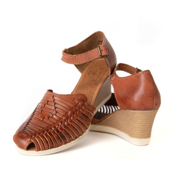 MAYA HUARACHES HANDMADE WEDGE SANDALS - Picture 2 of 7